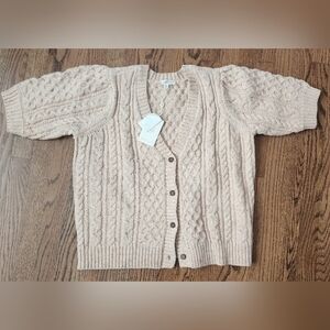 Cream Cable Knit Sweater